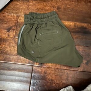 lululemon athletica Women's Olive Green Athletic Shorts